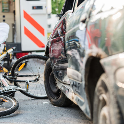 accident de la route à vélo